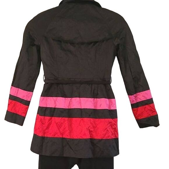 INC International Concepts Trimmed Belted Trench Coat - size Small Petite - Picture 5 of 9